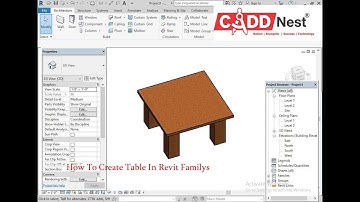 How To Create Table in Revit Architectural Family