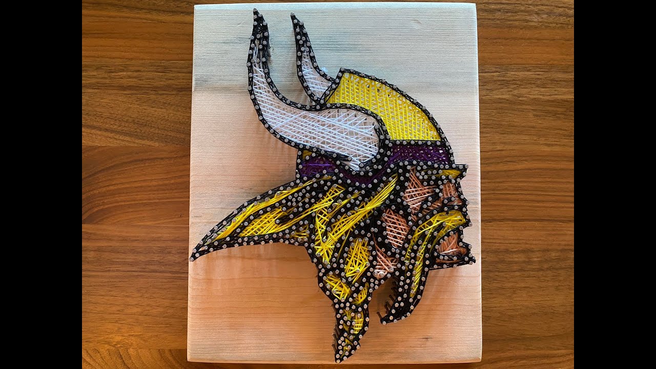Minnesota Vikings String Art - YouTube