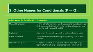Logical Connectives: Conditional | Propositional Logic | Lecture 5