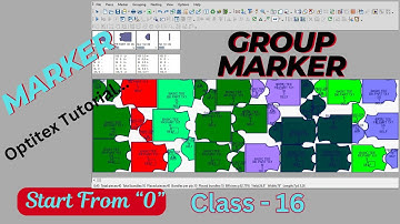 MARKER | GROUP MARKER || HOW TO DO GROUP MARKER|| OPTITEX MARKER TUTORIAL|| CLASS - 16