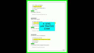 Mastering A Level Law Practice Exams 2026: Full Paper Walkthrough and Expert Techniques