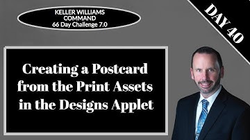 KW Command 66 Day Challenge 7.0 - Day 40 - Creating a Postcard in the Designs Applet