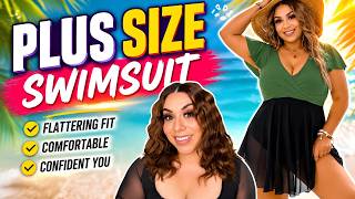 Best Plus Size Swim Dress? Blooming Jelly One Piece Swimsuit Try-On & Review