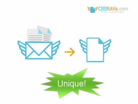 How to convert MSG and EML to PDF, DOC, TXT with Attachments