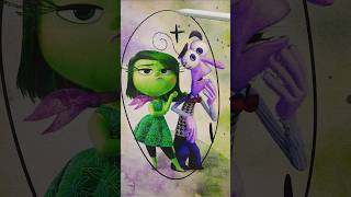 Fear + Disgust Inside Out 2 Mixing characters 💜💚 #shorts #mixingcharacters #insideout2