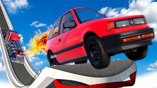 STRANGEST CARS vs MEGA RAMP! (BeamNG) screenshot 2