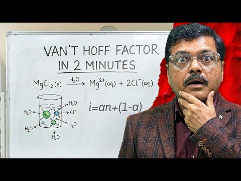 Van’t Hoff Factor in 2 Minutes (Without Formula)