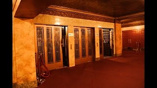 Beautiful gated 1913 Otis-Fensom traction elevators @ Elgin & Winter Garden Theatre, Toronto, Canada