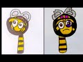 Sprunki oc Zippy the Bumble bee V2 from Zoopals #drawing #incrediboxsprunki #sprunki