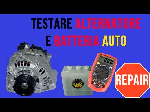 Verificare funzionamento ALTERNATORE auto