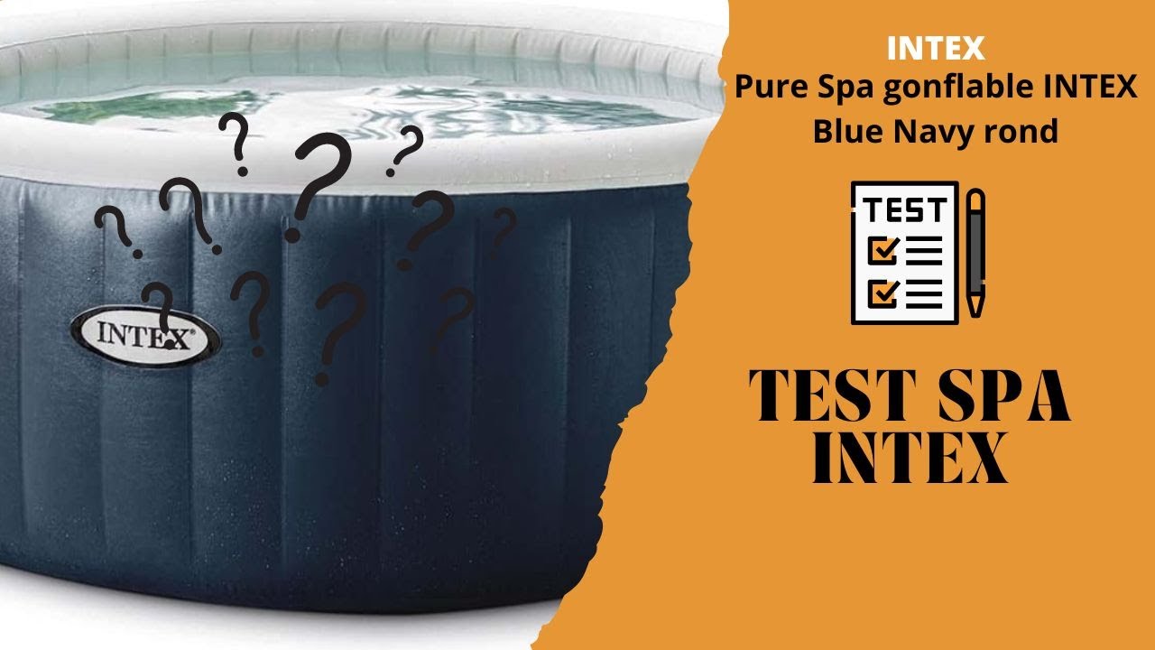 Pure Spa gonflable INTEX Blue Navy rond 6 places + Kit d'entretien