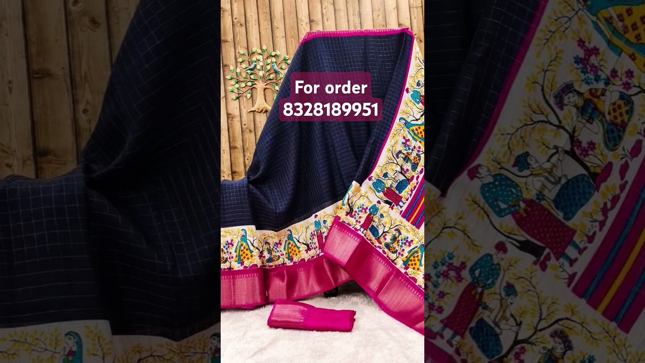 DOLAsilk SAREE bandhaniDESIGN with pallu and blouse full saree with weavingchex 820 fs tanyt**