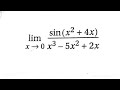 lim x tends to 0 [{sin(x^2+4x)}/(x^3-5x^2+2x)]/class_11 limit/সীমা
