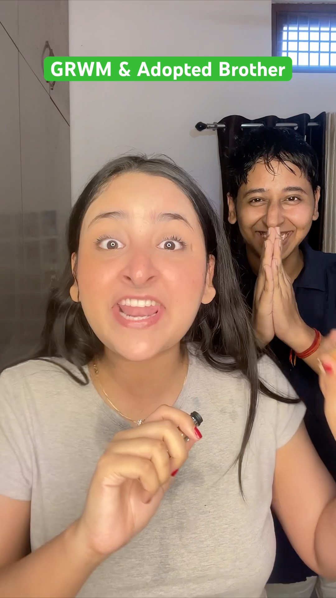 Our First GRWM Together #minivlog #ytshorts #shorts