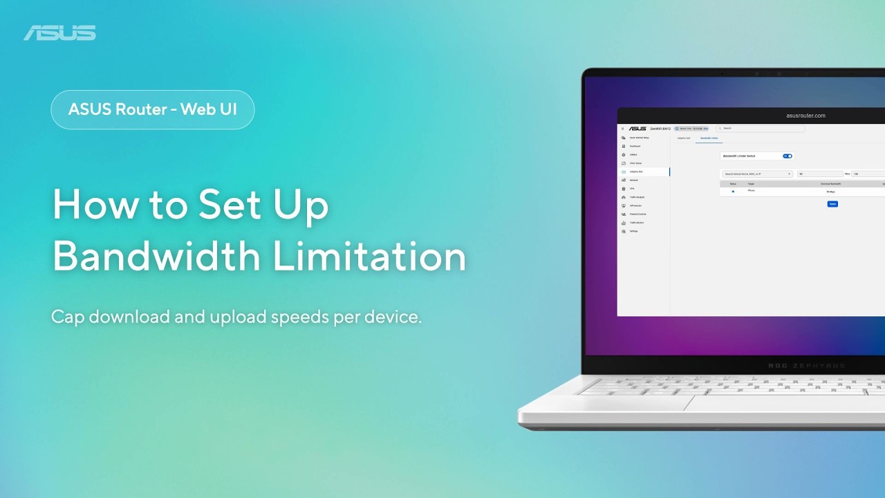 How to Set Up Bandwidth Limitation on ASUS Router | ASUS SUPPORT - YouTube