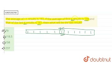The average of 11 results is 182. If the average of first 6 results is 199 and that of the last ...
