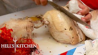 Gordon FURIOUS Over RAW Chicken | Hell's Kitchen
