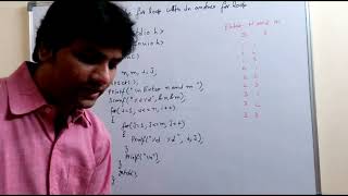 C Language Part 36(Nested For Loop)