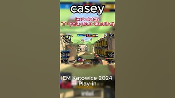 casey clutch 1vs2 against Cloud9 #cs2 #katowice #iemkatowice2024 #cloud9 #cs #csgo