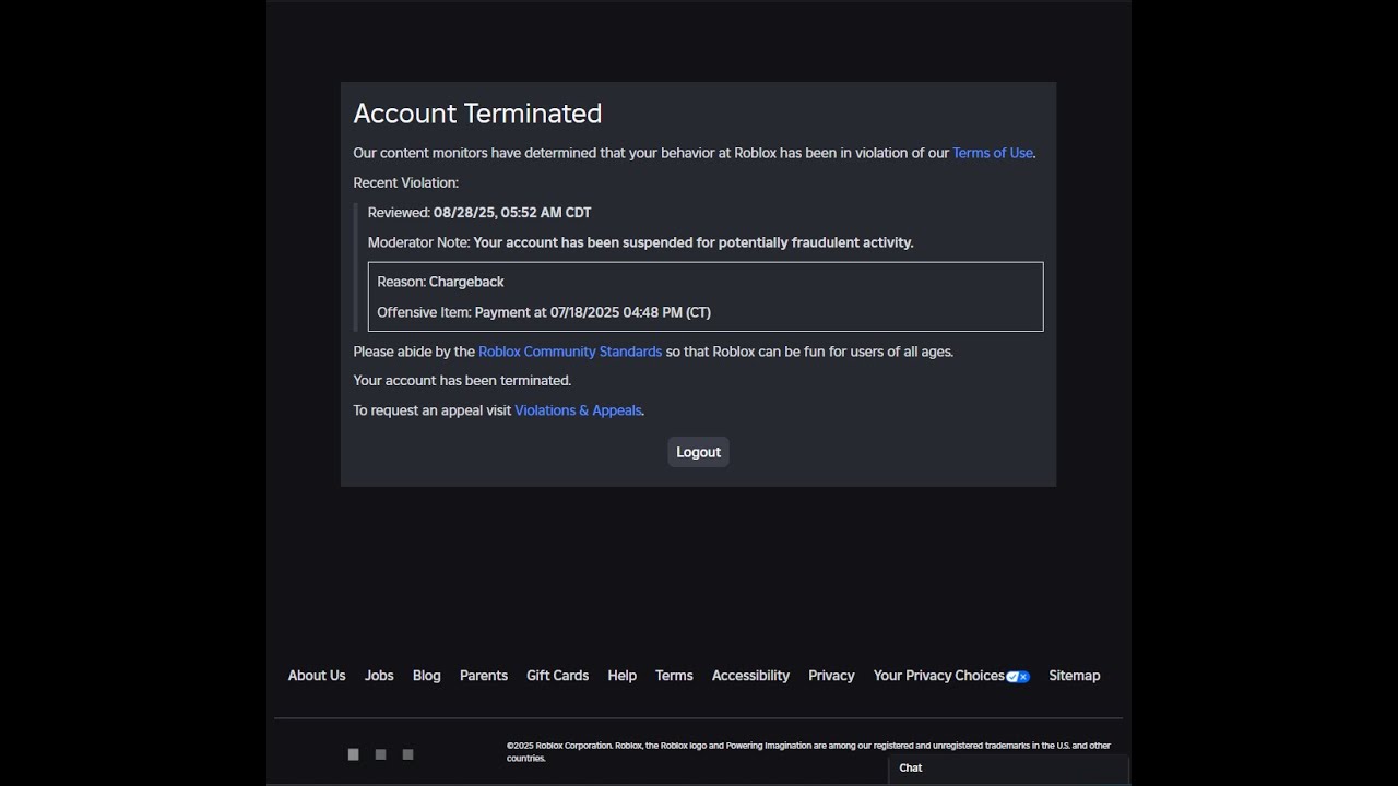 Roblox moderation is absorb