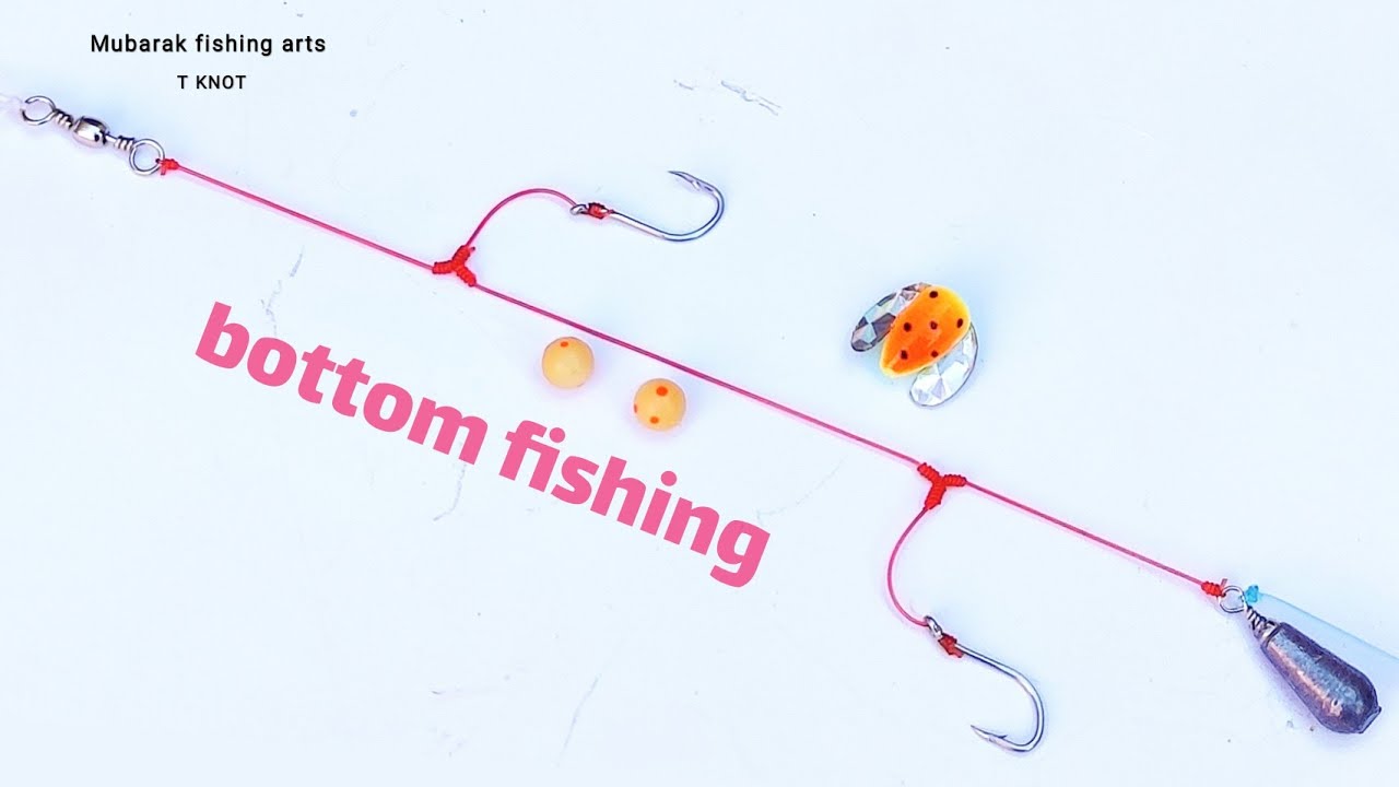 Tutorial for making a series of T-shaped fishing hooks 