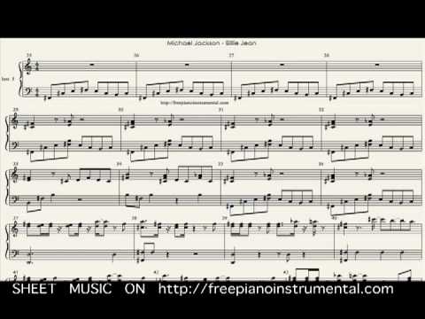 billie jean piano sheet music youtube billie jean sheet music piano