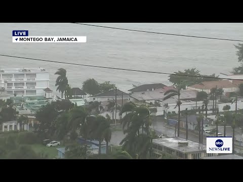 LIVE VIEW: Montego Bay, Jamaica as Hurricane Melissa makes landfall