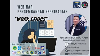 Webinar Pengembangan Kepribadian - Work Ethics
