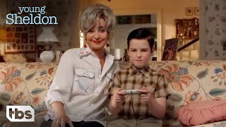 Young Sheldon: Sheldon and Meemaw Beat The Video Game (Season 2 Episode 8 Clip) | TBS screenshot 4