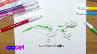 How To Draw Allosaurus Coloring Page