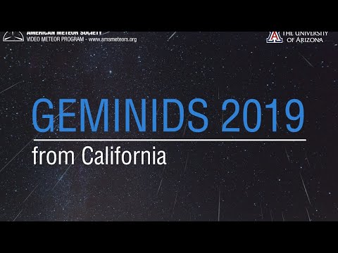 GEMINIDS 2019 from California