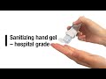 Sanitizing hand gel – hospital grade