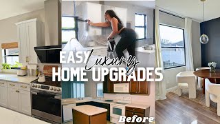 *NEW HOME UPDATES | LUXURY KITCHEN  MAKEOVER | PAINTED TRIM BLACK | MODERN  | DIY FIXER UPPER | 2024