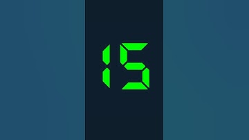 15 Second Timer and 15 Seconds Countdown Digital
