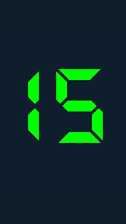 15 Second Timer and 15 Seconds Countdown Digital