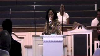 Tiger present Evangelist Sharon Blevins