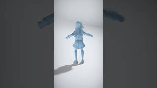 Anime Girl Figure 3D Model Rigged Character - AI Rigged 3D Character
