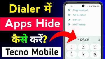 How To Hide Apps In Dialer || Dialer Me Apps Hide Kaise Kare || Tecno Mobile Me Apps Hide Kaise Kare