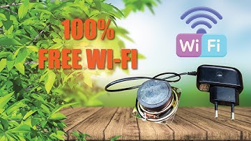 How to make (FREE WIFI) with a speaker magnet at home.Inventor 24
