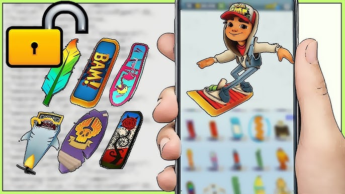 código de personagens robôs, especial de subway surf