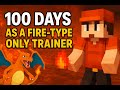 I Spent 100 Days as FIRE-TYPE ONLY Pokémon Trainer in Minecraft VS. my Rival! - Livestream