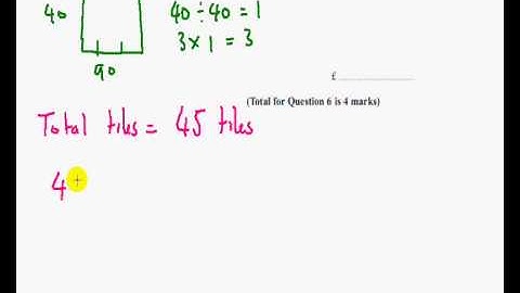 Edexcel GCSE Maths Modular Higher Unit 2 -  Nov 2012 - Q6