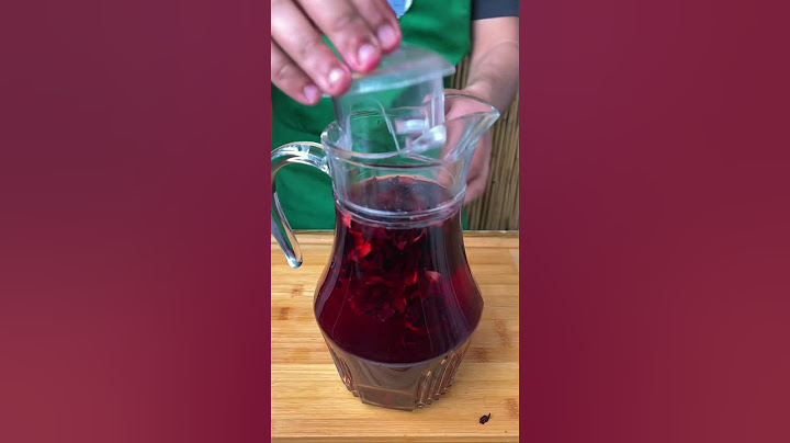 مشروب الكركديه البارد 🌺🤩 منعش و صحي :#drink