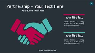 Partnership Infographic - Animated PowerPoint Template