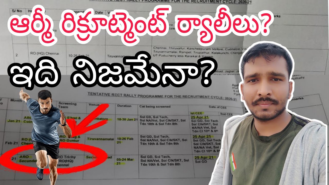 AP and TS Army Recruitment Rallys 2021