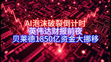 【Boss说美国】AI泡沫破裂倒计时，英伟达财报前夜，贝莱德1850亿资金大挪移