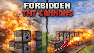 These Forbidden TNT Cannons Are TOO Powerful Minecraft Is Not Ready For It 😱