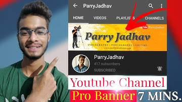 How To Make A Professional Banner For Youtube Channel | Only 5 mins