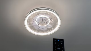 Ceiling Fan with Lights, Low Profile Ceiling Fan, Modern Ceiling Fan