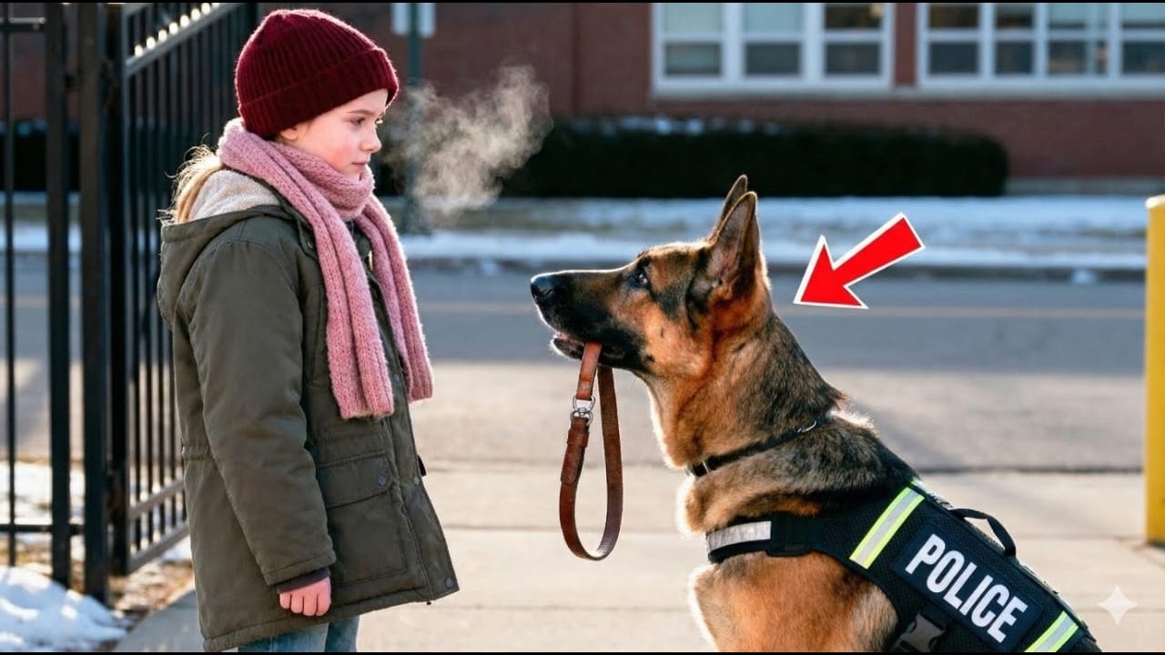 Служебная собака нарушила команду, защищая маленькую девочку — причина, потрясшая весь город.